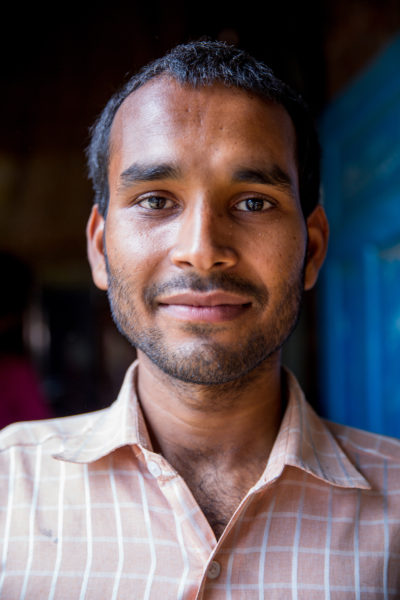 Male close up in India Male close up in India